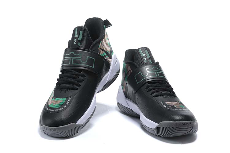 2020 Nike Lebron James Ambassador 12 Army Black White - Click Image to Close